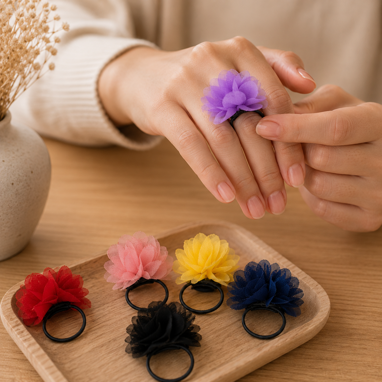 Chiffon-Duft-Ringe