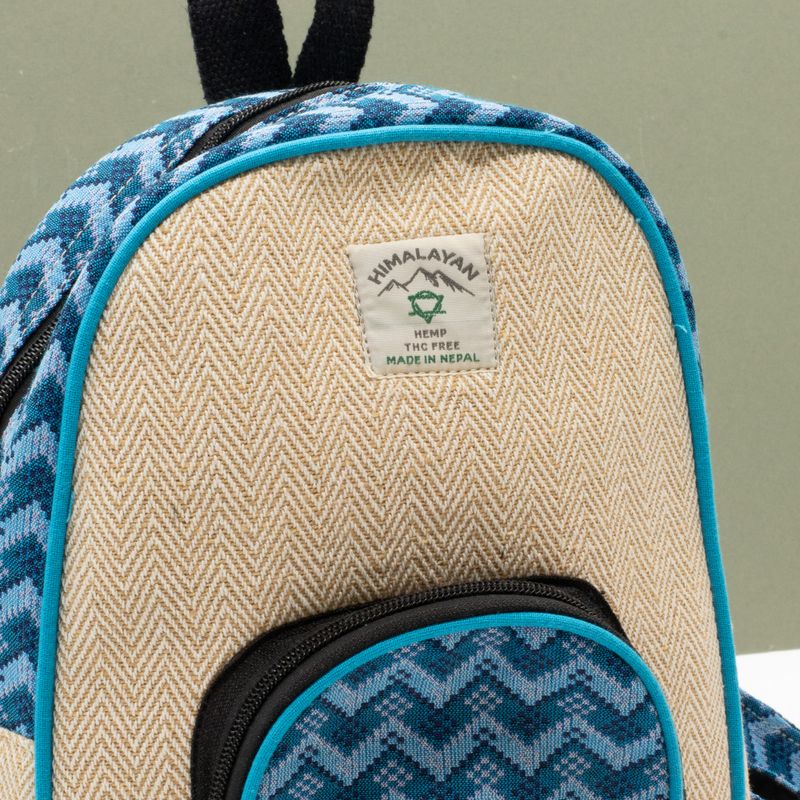 Mittlerer Kathmandu-Rucksack - Dhaka-Design (30×21×9 cm)