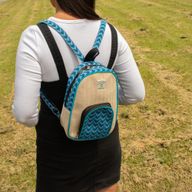 Mittlerer Kathmandu-Rucksack - Dhaka-Design (30×21×9 cm)