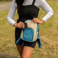 Mittlerer Kathmandu-Rucksack - Dhaka-Design (30×21×9 cm)
