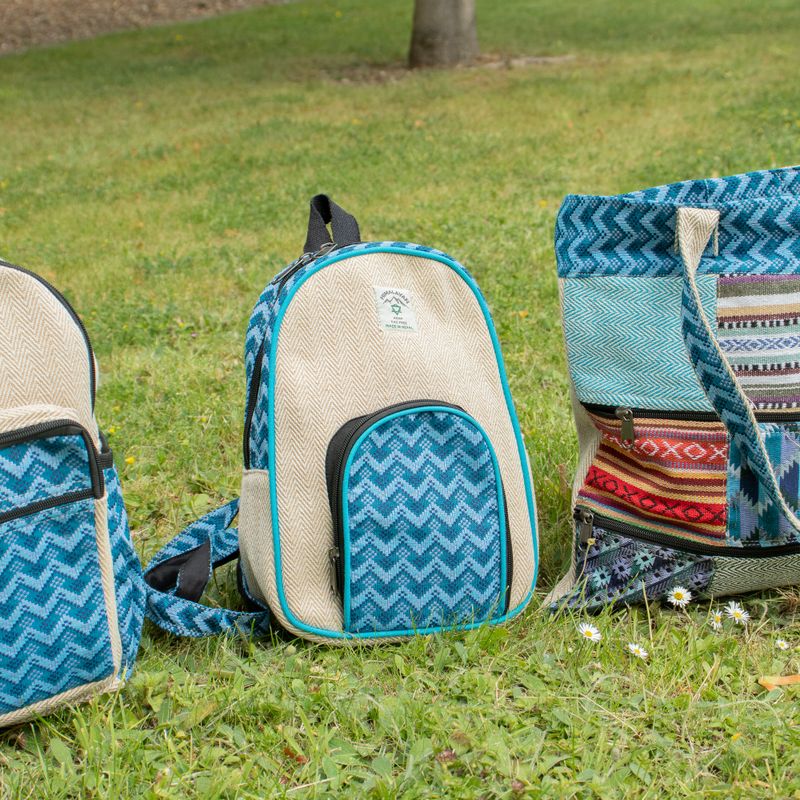 Mittlerer Kathmandu-Rucksack - Dhaka-Design (30×21×9 cm)