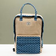 Großer Kathmandu-Rucksack - Dhaka-Design (39x28x13 cm)