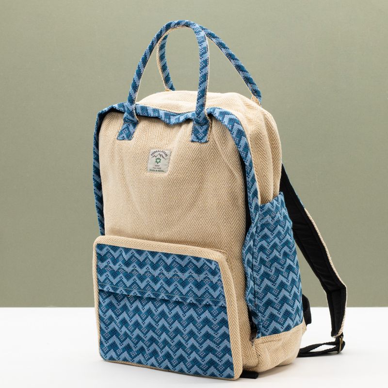 Großer Kathmandu-Rucksack - Dhaka-Design (39x28x13 cm)