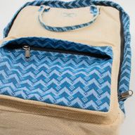 Großer Kathmandu-Rucksack - Dhaka-Design (39x28x13 cm)