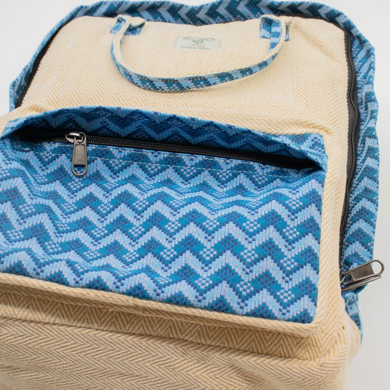 Großer Kathmandu-Rucksack - Dhaka-Design (39x28x13 cm)