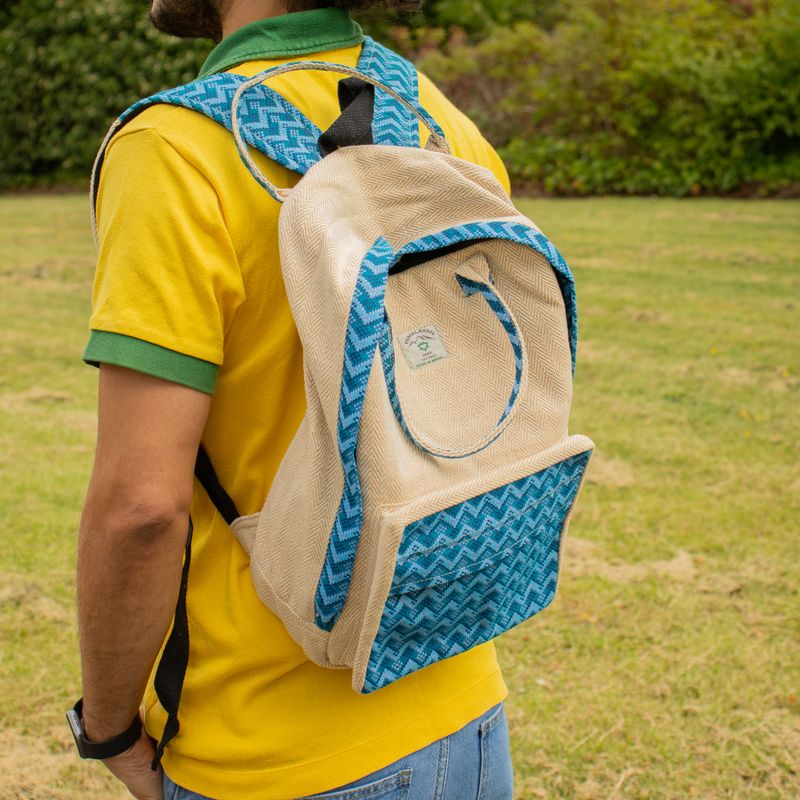 Großer Kathmandu-Rucksack - Dhaka-Design (39x28x13 cm)