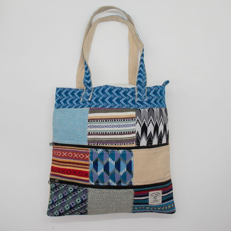 Patchwork Kathmandu Tragetasche – Dhaka-Design (37x38 cm)
