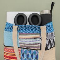 Patchwork Kathmandu Tragetasche – Dhaka-Design (37x38 cm)