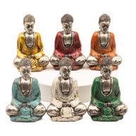 Silberner Mini-Buddha (in verschiedenen Farben)