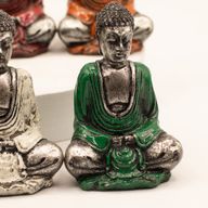 Silberner Mini-Buddha (in verschiedenen Farben)