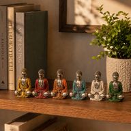 Silberner Mini-Buddha (in verschiedenen Farben)