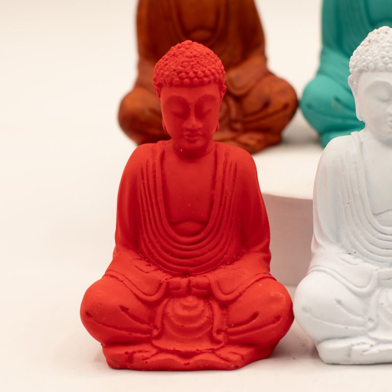 matt Mini Buddha (verschiedene Farben)