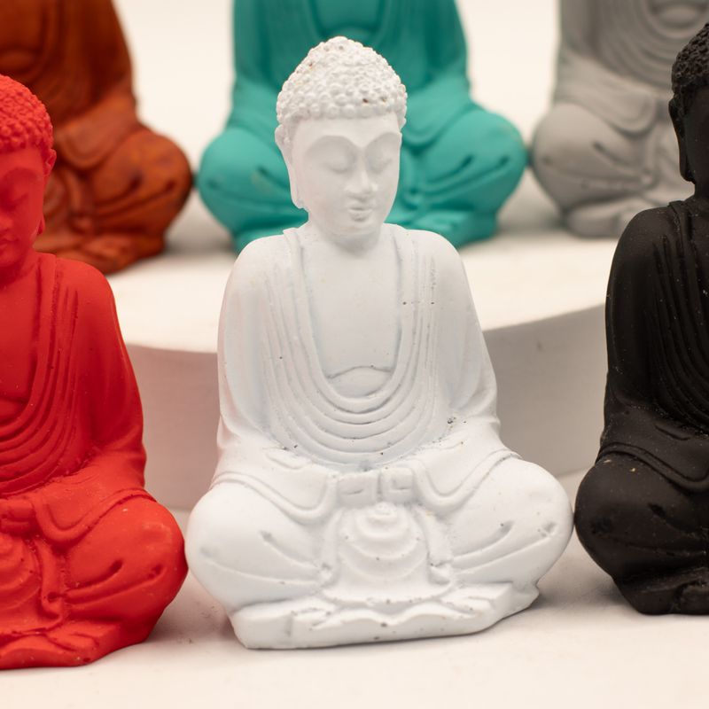 matt Mini Buddha (verschiedene Farben)