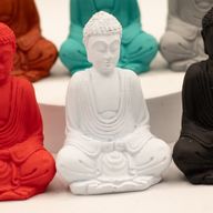 matt Mini Buddha (verschiedene Farben)