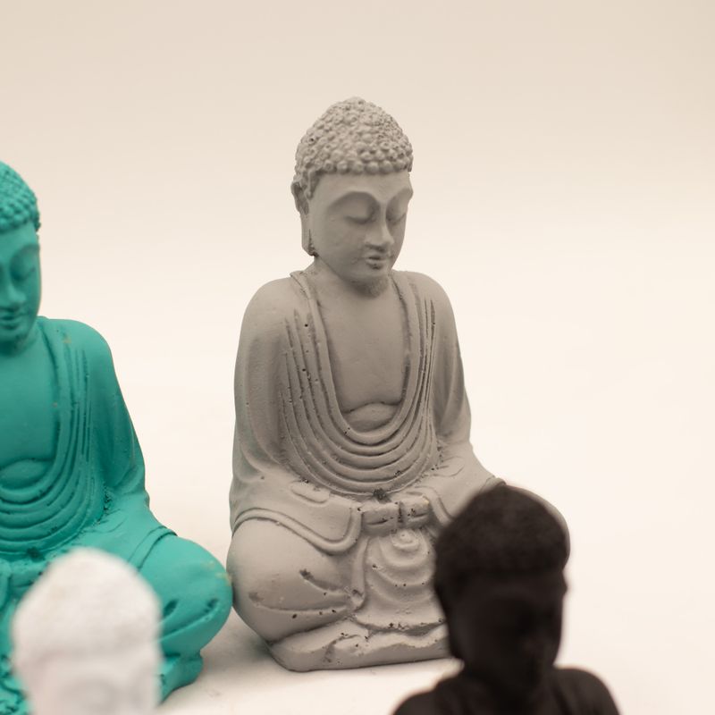 matt Mini Buddha (verschiedene Farben)