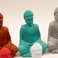 matt Mini Buddha (verschiedene Farben)