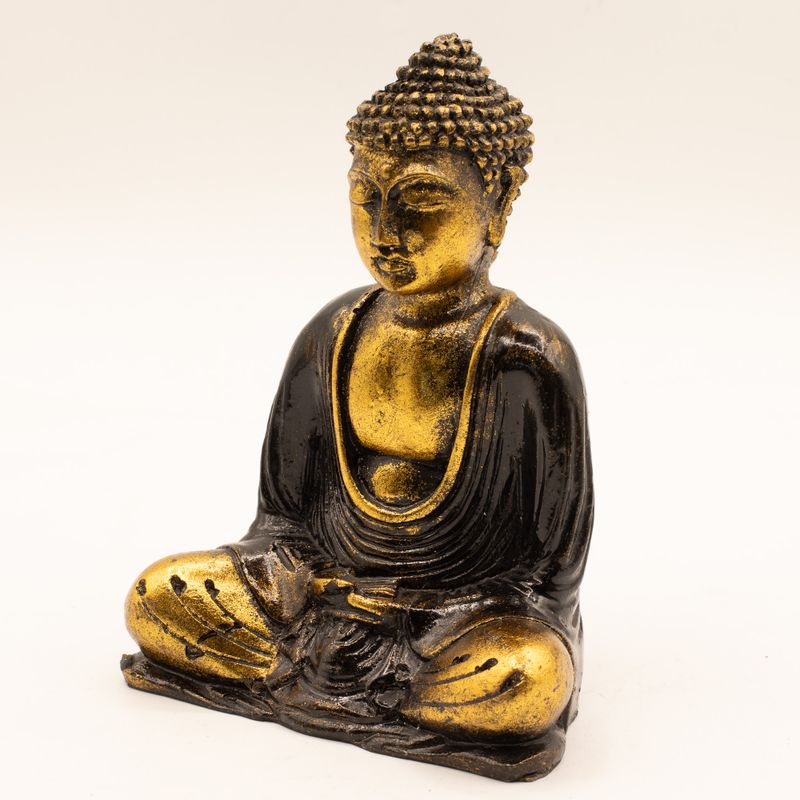 Schwarz & Gold Buddha - Medium