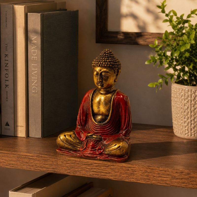 Rot & Gold Buddha - Mittel