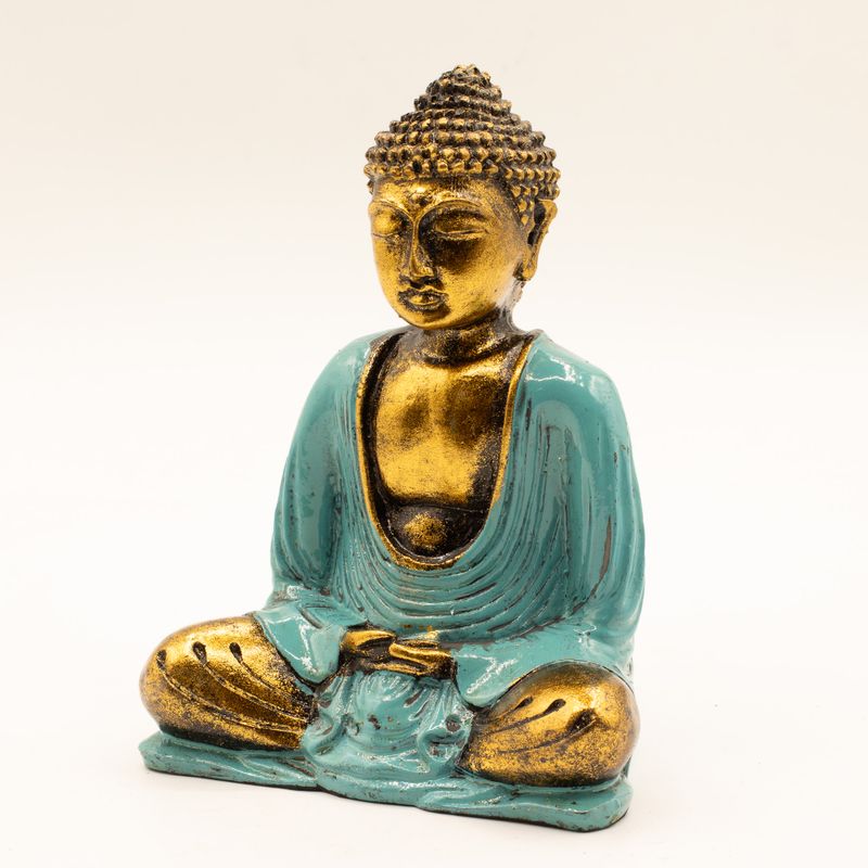 Türkis & Gold Buddha - Mittel