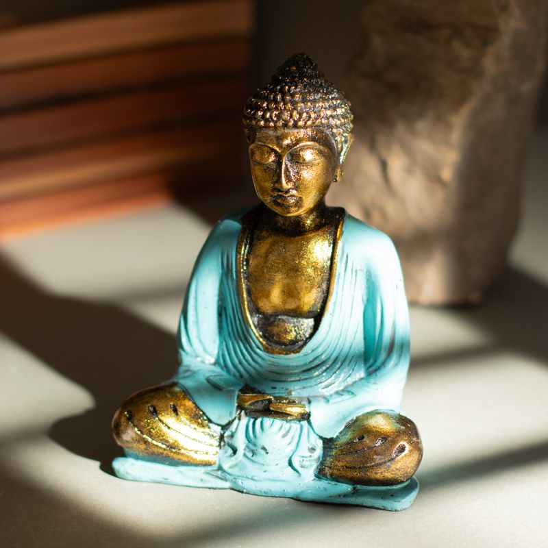 Türkis & Gold Buddha - Mittel