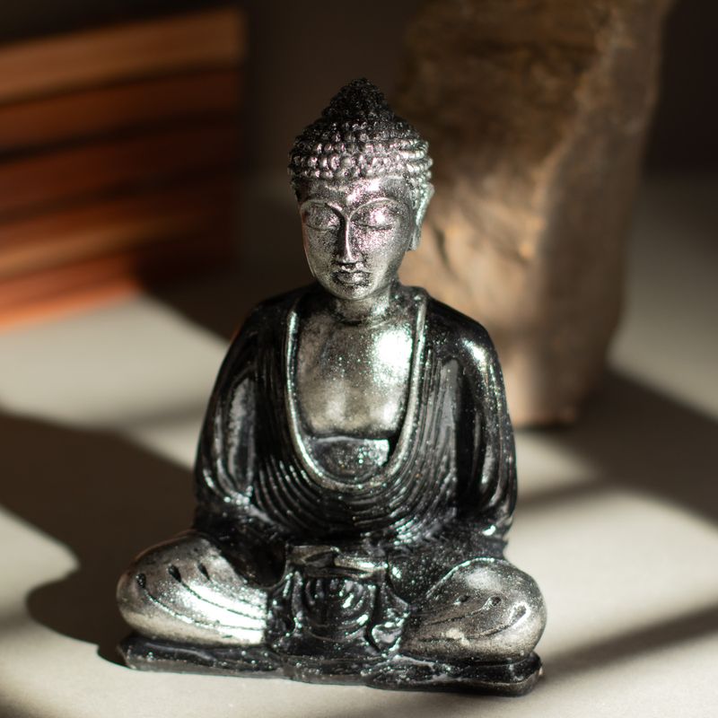 Schwarz & Grau Buddha - Mittel