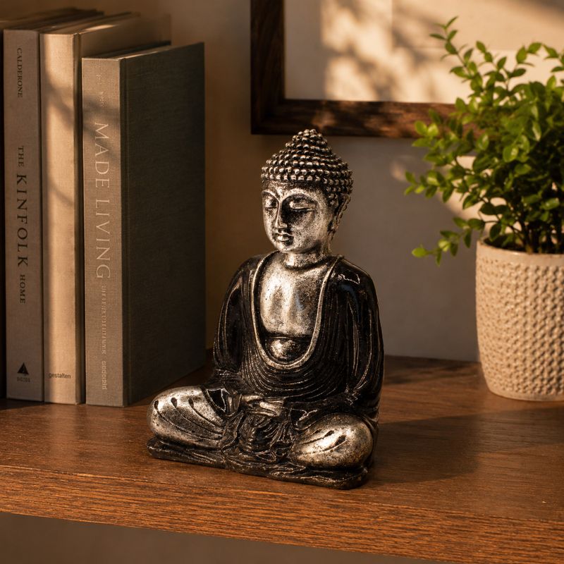 Schwarz & Grau Buddha - Mittel