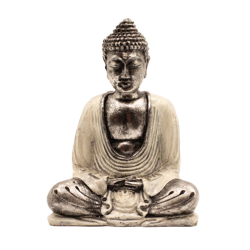 Weiß und Grau Buddha - Mittel