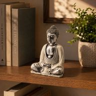 Weiß und Grau Buddha - Mittel