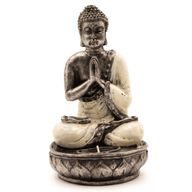 Buddha Kerzenhalter - Weiß - Medium