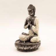 Buddha Kerzenhalter - Weiß - Medium