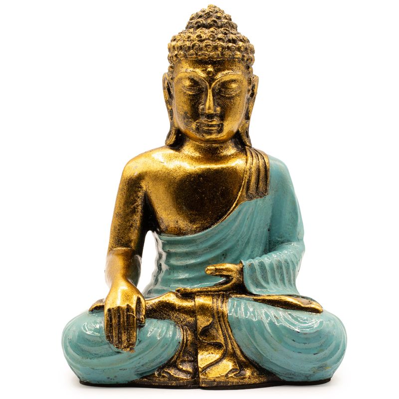 Türkis und Gold Buddha - Groß