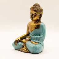 Türkis und Gold Buddha - Groß