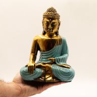Türkis und Gold Buddha - Groß