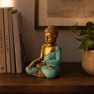 Türkis und Gold Buddha - Groß