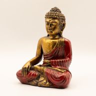Rot und Gold Buddha - Groß