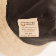 Gepatchter Hanf- und Baumwoll-Boho-Festivalhut - Natur