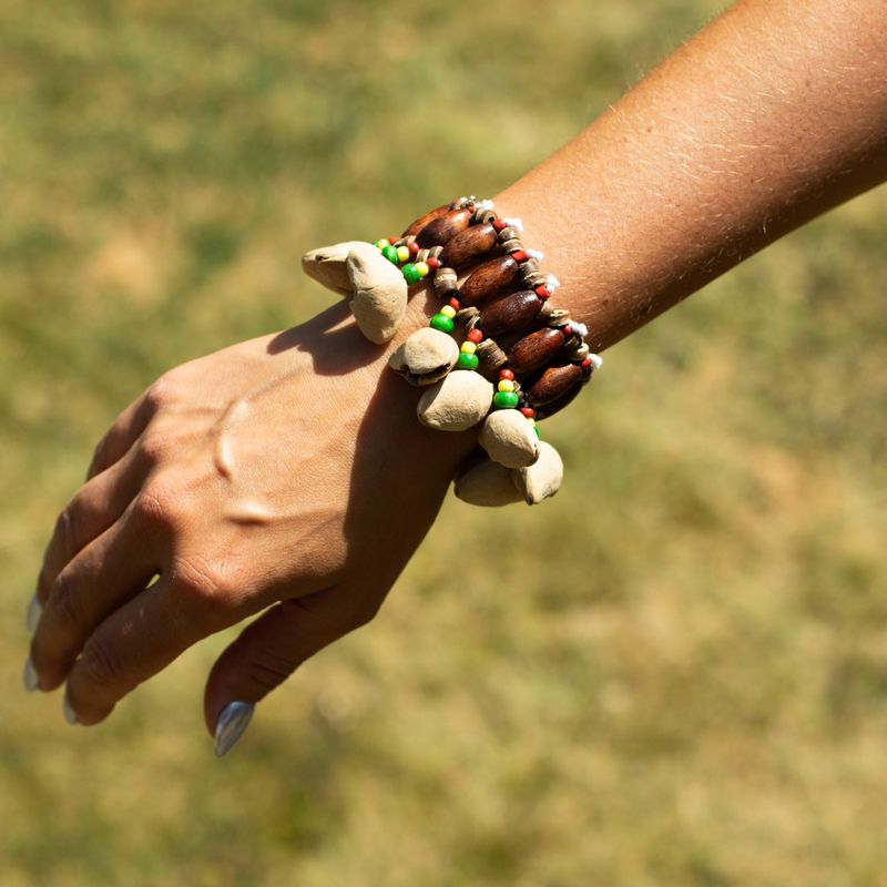 Kenari Shell Hand Shaker - Rassel-Armband (15 Stück)