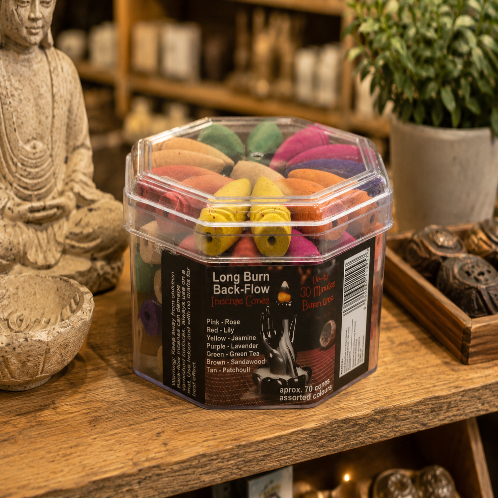 Indische Räucherkegel mit Rückfluss 500 g