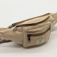 Gürteltasche im Baumwolle-Hanf-Stil (oder Bauchtasche) - Natur