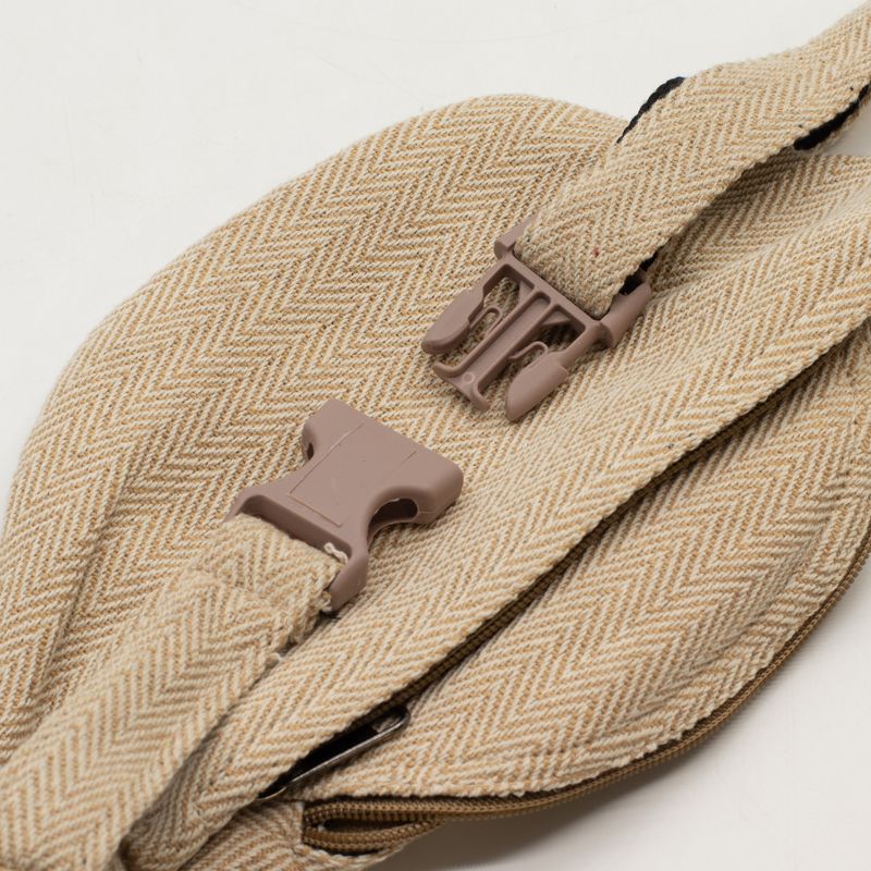 Gürteltasche im Baumwolle-Hanf-Stil (oder Bauchtasche) - Natur
