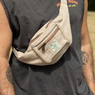 Gürteltasche im Baumwolle-Hanf-Stil (oder Bauchtasche) - Natur