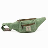 Baumwoll-Hanf-Stil Gürteltasche (oder Bauchtasche) - Salbeigrün