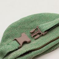 Baumwoll-Hanf-Stil Gürteltasche (oder Bauchtasche) - Salbeigrün