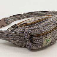 Gürteltasche (oder Hüfttasche) im Baumwoll-Hanf-Stil - Blau