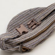 Gürteltasche (oder Hüfttasche) im Baumwoll-Hanf-Stil - Blau