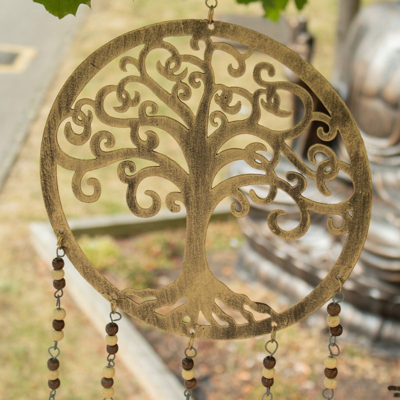 Indische Glockenklänge - Großes Baum-des-Lebens-Glockenklänge - 25 cm