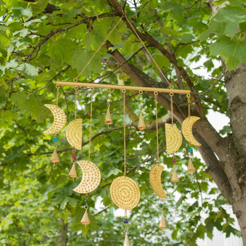 Indische Glocken - Messing-Mondphasen-Glocken - 43×40 cm