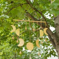 Indische Glocken - Messing-Mondphasen-Glocken - 43×40 cm