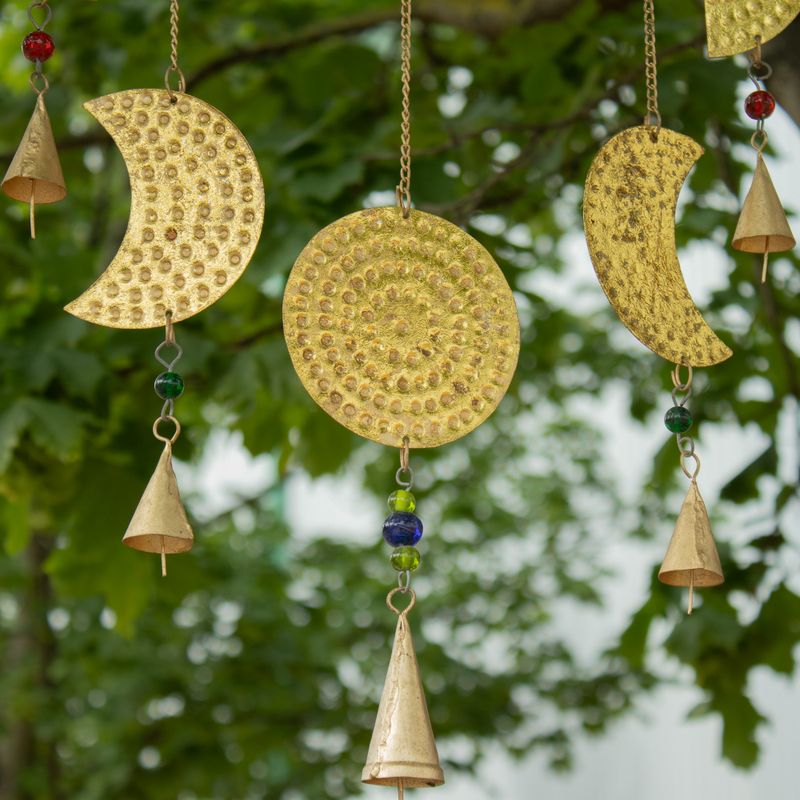 Indische Glocken - Messing-Mondphasen-Glocken - 43×40 cm