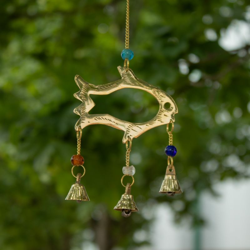 Indische Glocken - Fish Drop - 7 Glocken - 8,5x54 cm